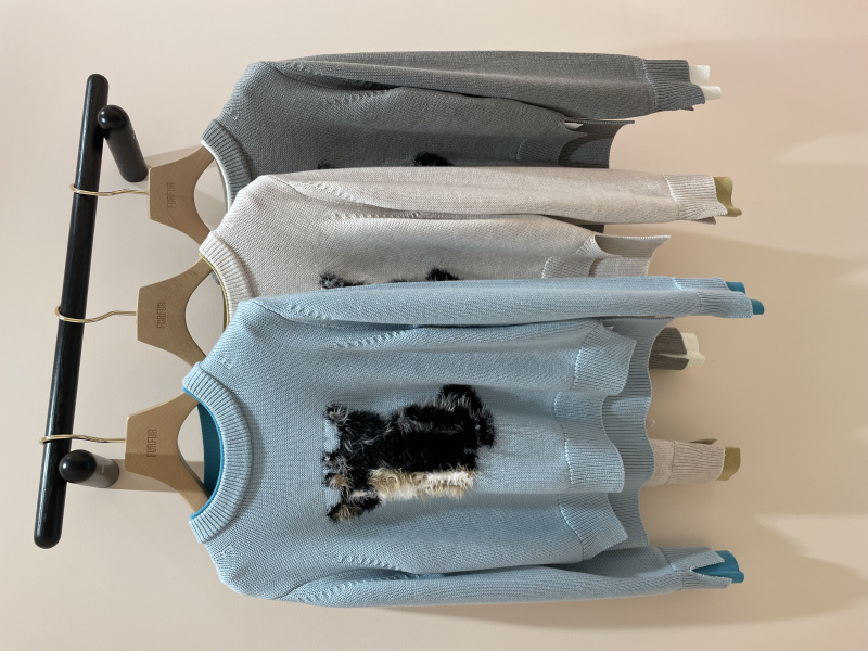 ニット/セーター最終値下げ❗️ファーファー キャットジャカードニット ピンクFURFUR（ファーファー）トリートキャットモヘアニット ピンク 