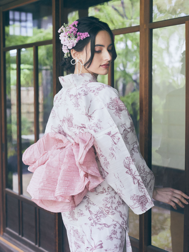 Maison de FLEUR リボン浴衣 2024 【Dark Pink】 ショップニュース