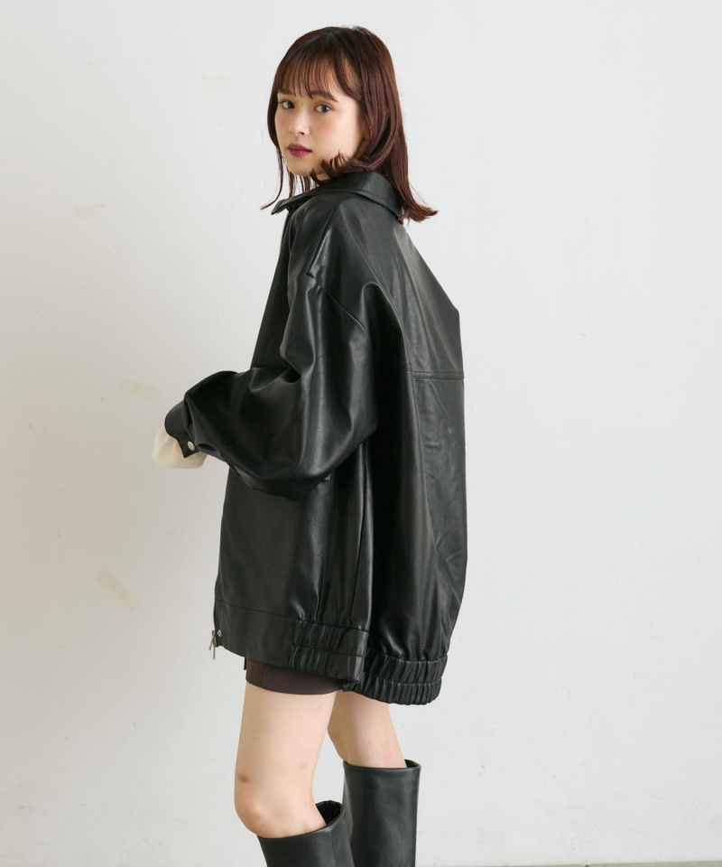 【2024AW/トレンドアウター】フェイクレザーブルゾン ショップニュース｜EST エスト｜大阪・梅田のショッピングモール