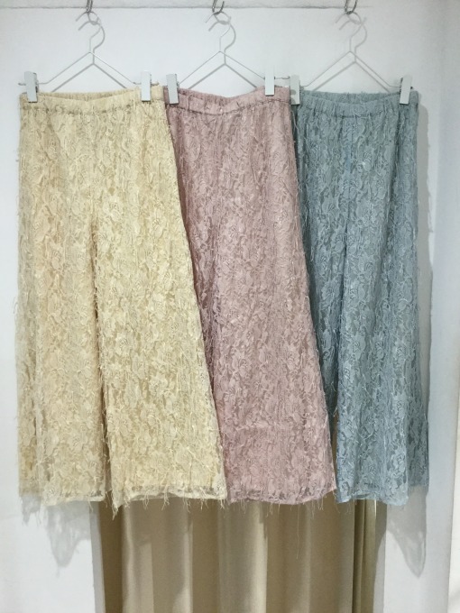 商品情報 フリンジレースワイドパンツ Est エスト 大阪 梅田のショッピングモール
