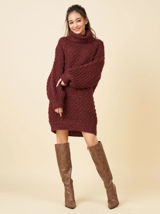 商品情報 ニットツィードオフタートルワンピース Est エスト 大阪 梅田のショッピングモール